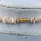 Muschelkette / Korallenkette in zarten Rosé-Tönen – Vintage Stil