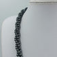 Elegante mehrreihige Perlenkette anthrazit / grau – edler Statement-Schmuck