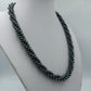 Elegante mehrreihige Perlenkette anthrazit / grau – edler Statement-Schmuck