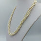Elegante Perlenkette mehrreihig creme/weiß – klassischer Schmuck