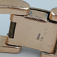 Massives Vintage Armband goldfarben – breites Gliederarmband mit Muster
