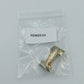 Brosche Buchstabe I – goldfarben mit Strass, Vintage Stil