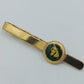 Krawattenklammer Panda – goldfarben mit Emaille, Vintage
