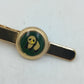 Krawattenklammer Panda – goldfarben mit Emaille, Vintage
