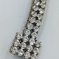 Auffällige Brosche Pfeil mit Strass – silberfarben, Vintage