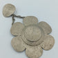 Großer Vintage Anhänger Blumenform Silberoptik – Statement Schmuck