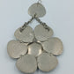Großer Vintage Anhänger Blumenform Silberoptik – Statement Schmuck