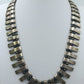 Vintage Statement Kette Metall Perlenoptik – Ethno Design massiv
