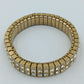 Vintage Strass Armband elastisch – Goldfarben mit funkelnden Steinen