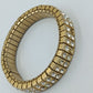 Vintage Strass Armband elastisch – Goldfarben mit funkelnden Steinen