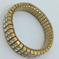 Vintage Strass Armband elastisch – Goldfarben mit funkelnden Steinen