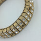 Vintage Strass Armband elastisch – Goldfarben mit funkelnden Steinen