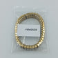 Vintage Strass Armband elastisch – Goldfarben mit funkelnden Steinen