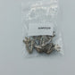 Vintage Frosch Brosche – Silberfarben mit blauen Strasssteinen