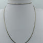 Feine Vintage Kette silberfarben – zartes Gliederdesign 62 cm