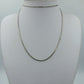 Feine Vintage Kette silberfarben – zartes Gliederdesign 62 cm