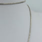Feine Vintage Kette silberfarben – zartes Gliederdesign 62 cm