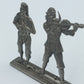 Vintage Musiker Duo – Zinn / Pewter Figur mit Geige  Flöte