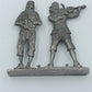 Vintage Musiker Duo – Zinn / Pewter Figur mit Geige  Flöte