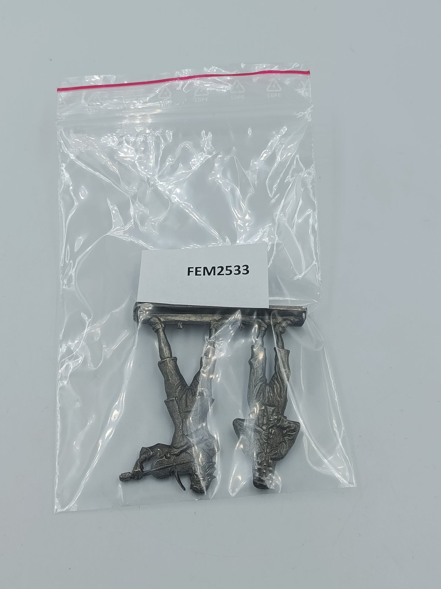 Vintage Musiker Duo – Zinn / Pewter Figur mit Geige  Flöte