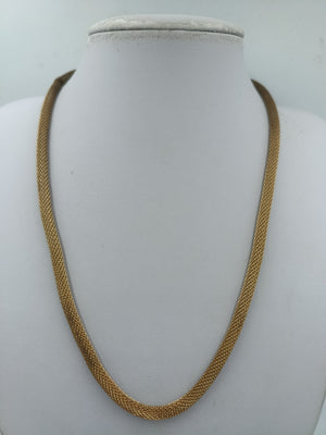 Vintage Mesh Kette goldfarben – flexible Schlangenkette / Collier