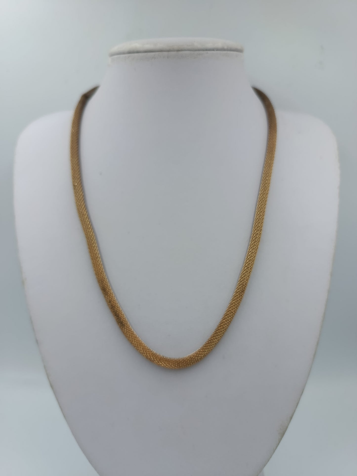 Vintage Mesh Kette goldfarben – flexible Schlangenkette / Collier