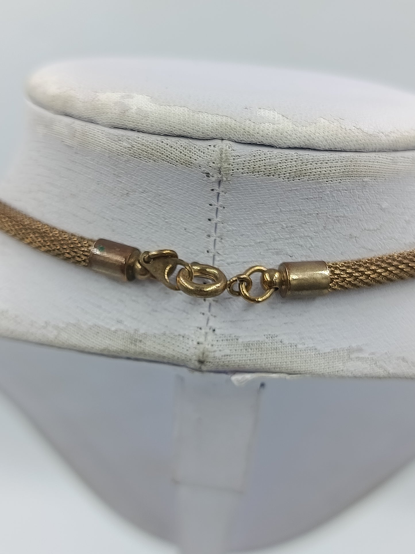 Vintage Mesh Kette goldfarben – flexible Schlangenkette / Collier