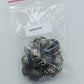 Massives Vintage Armband elastisch – silberfarbene Statement Beads