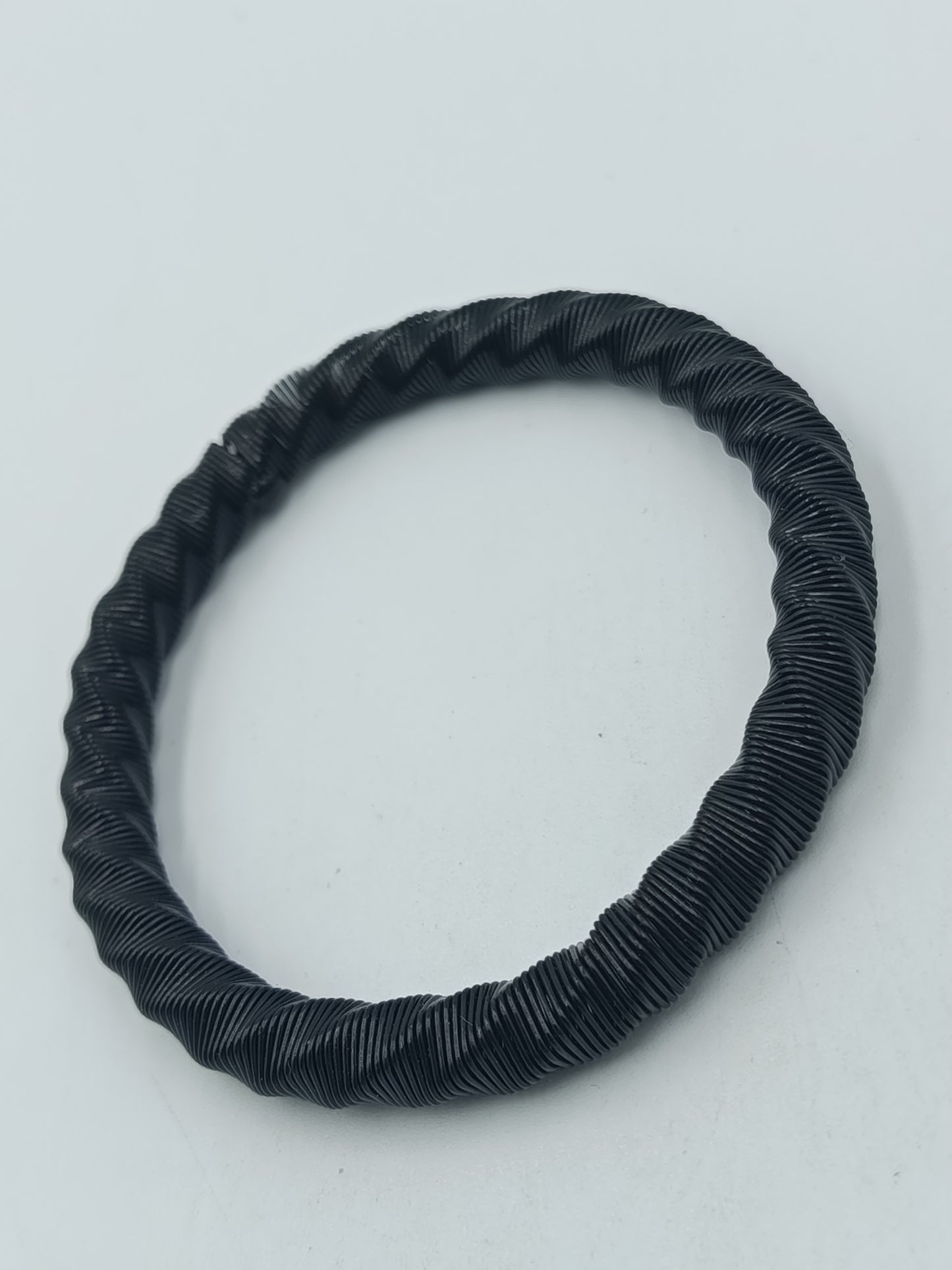 Vintage Elastisches Perlenarmband Schwarz – Minimalistischer Stretch Schmuck