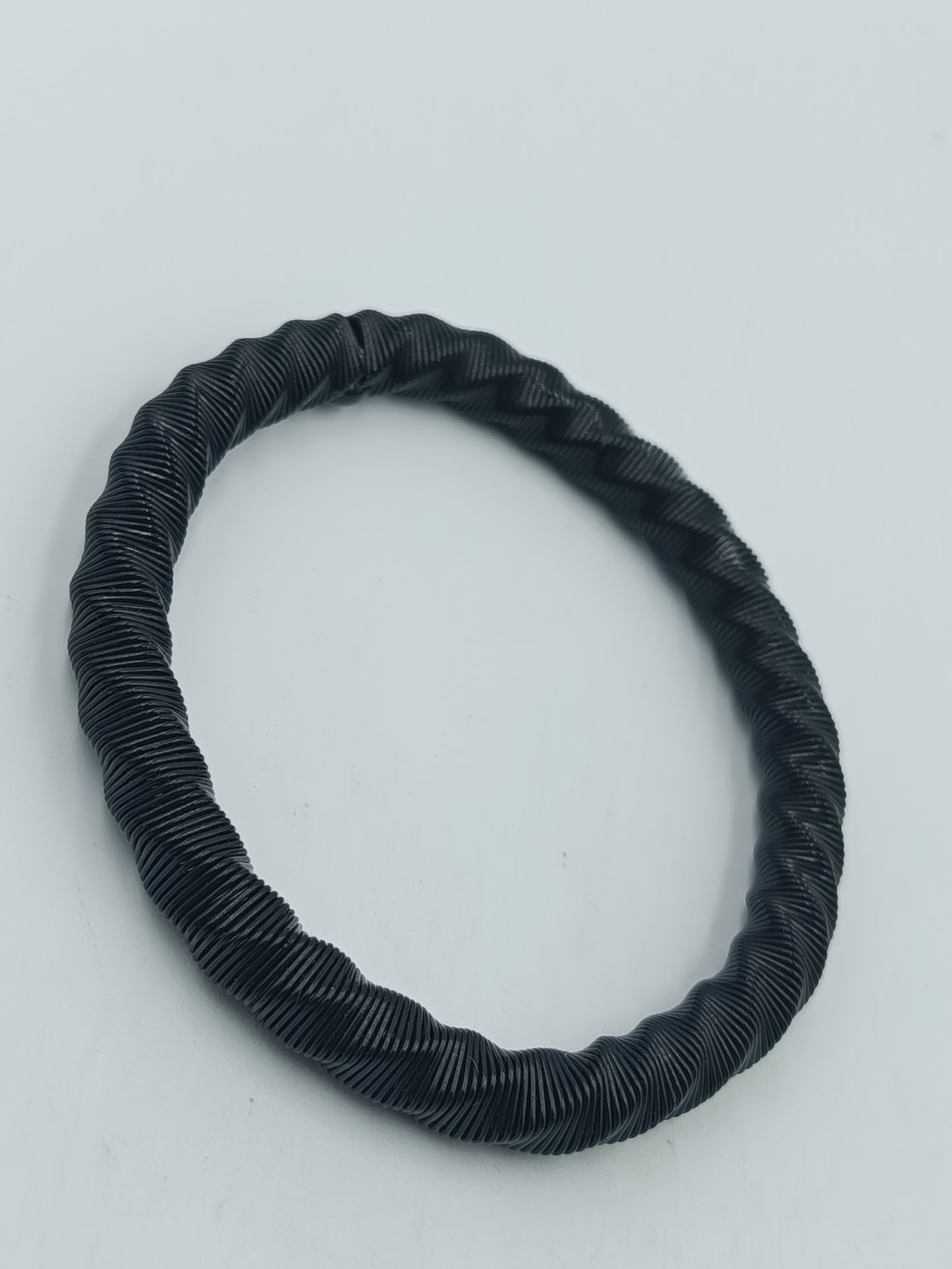 Vintage Elastisches Perlenarmband Schwarz – Minimalistischer Stretch Schmuck
