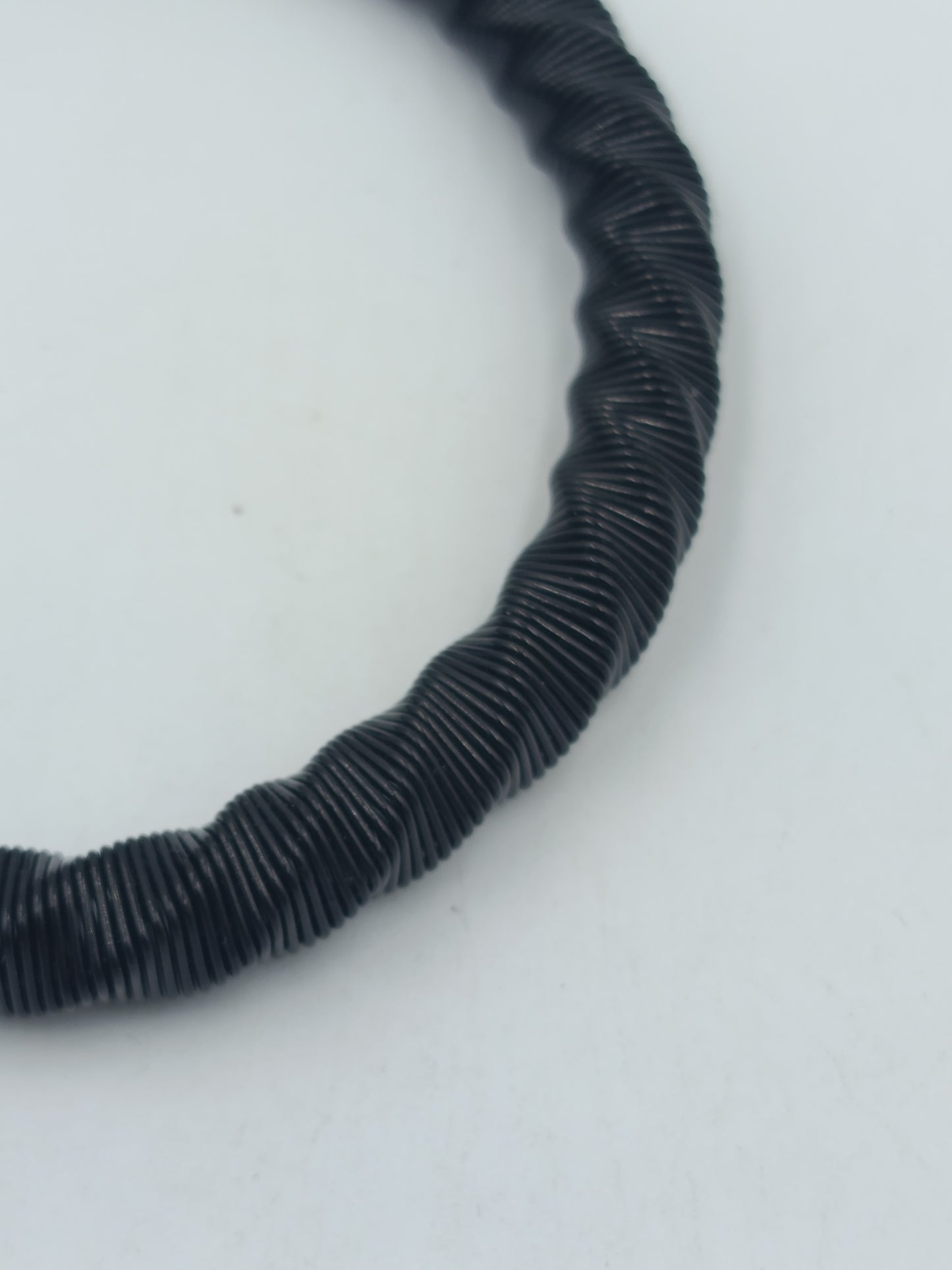 Vintage Elastisches Perlenarmband Schwarz – Minimalistischer Stretch Schmuck