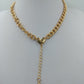 Vintage Gliederkette Goldfarben mit Herzdetail – Statement Halskette