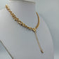 Vintage Gliederkette Goldfarben mit Herzdetail – Statement Halskette