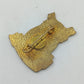Vintage Eulen Brosche Blau Gold – Emaille Tiermotiv Pin