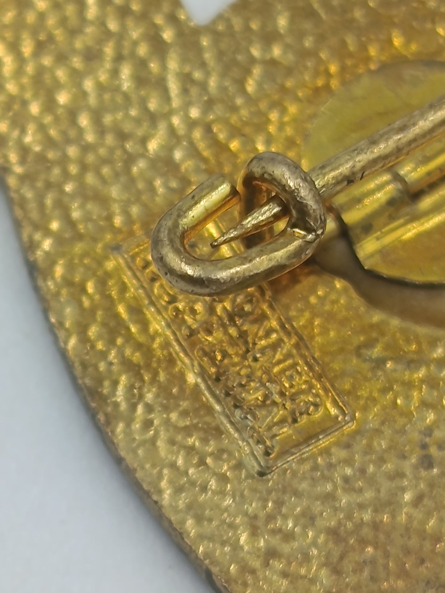 Vintage Eulen Brosche Blau Gold – Emaille Tiermotiv Pin