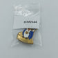 Vintage Eulen Brosche Blau Gold – Emaille Tiermotiv Pin