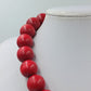 Statement Kette Rot – Große Perlenkette auffällig modern