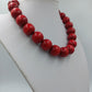 Statement Kette Rot – Große Perlenkette auffällig modern