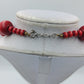 Statement Kette Rot – Große Perlenkette auffällig modern