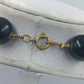 Statement Kette Grün Schwarz – Große Perlenkette Retro Design