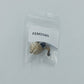 Vintage Brosche – filigranes Design mit blauer Perle – ca. 3 cm