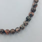 Kette aus Natursteinperlen – 925 Silber Verschluss – 50 cm