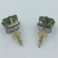 Vintage Ohrstecker Grün – quadratische Strasssteine – klassisch elegant
