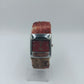 Vintage Damenarmbanduhr ALB Quartz – Edelstahl – rotes Zifferblatt