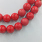 Vintage Kette Rot Gold – Statement Perlenkette – 80 cm