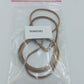 Vintage Schlangenkette doppelt – Goldfarbene Halskette 74 cm