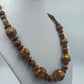 Vintage Holzperlenkette elastisch – Ethno Boho Statement Halskette