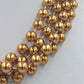 Mehrreihige Perlenkette Goldfarben – 148 cm – Lagenlook