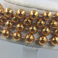 Mehrreihige Perlenkette Goldfarben – 148 cm – Lagenlook