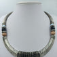 Statement Collier Ethno Design Silberfarben mit Zierelementen – 35 cm